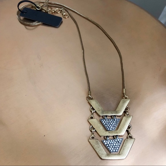 NEW J.Crew Long Gold Necklace - Picture 3 of 5